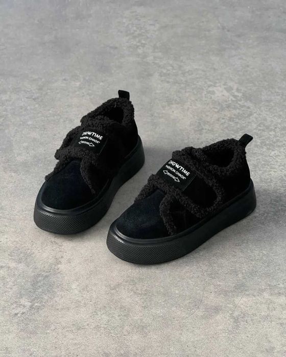 Зимові черевики натур замш зимние криперы, зимние ботинки тедди 36-41р