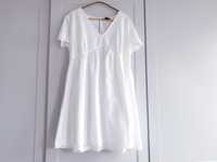 Biała haftowana sukienka tunika Primark 46
