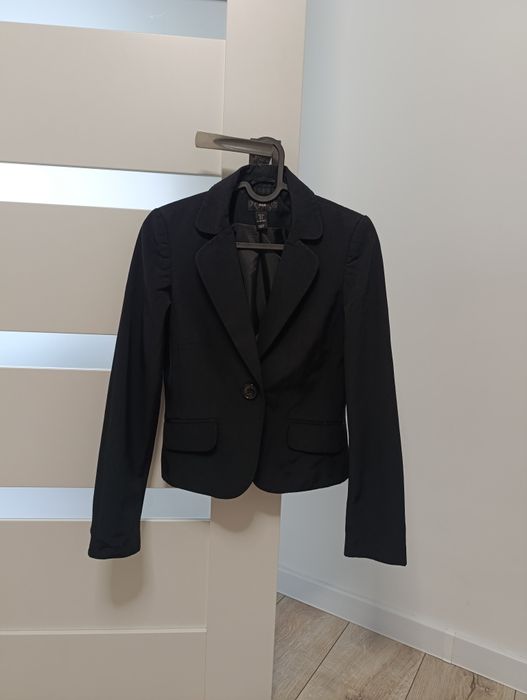 Żakiet damski czarny klasyczny 34 H&M