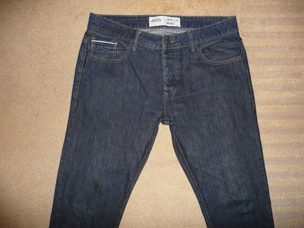 Spodnie dżinsy BURTON W34/L30=46/102cm jeansy