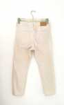 Jeansy skinny rurki kremowe H&M nogawki 7/8 regular waist rozm. 28