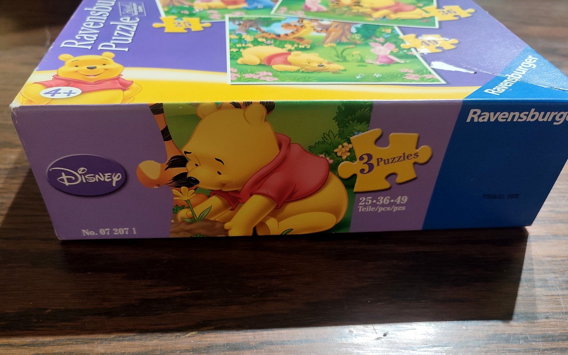 Puzzle Ravensburger 3w1 Kubuś Puchatek 26/36/49 elementów Disney