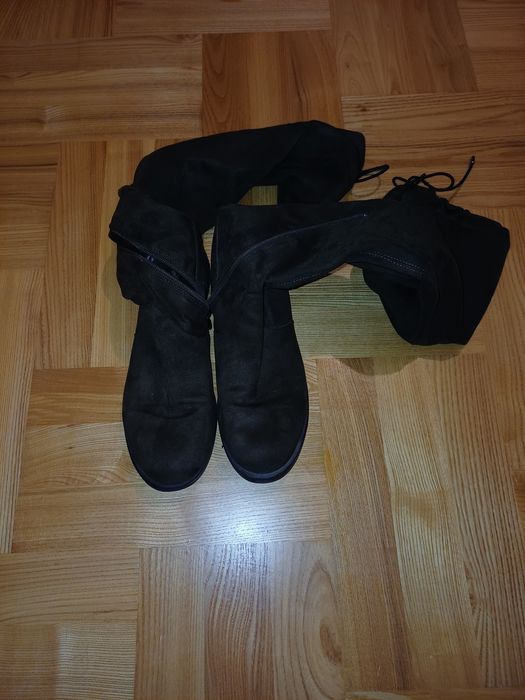 buty Guess kozaki zamszowe brązowe roz.39