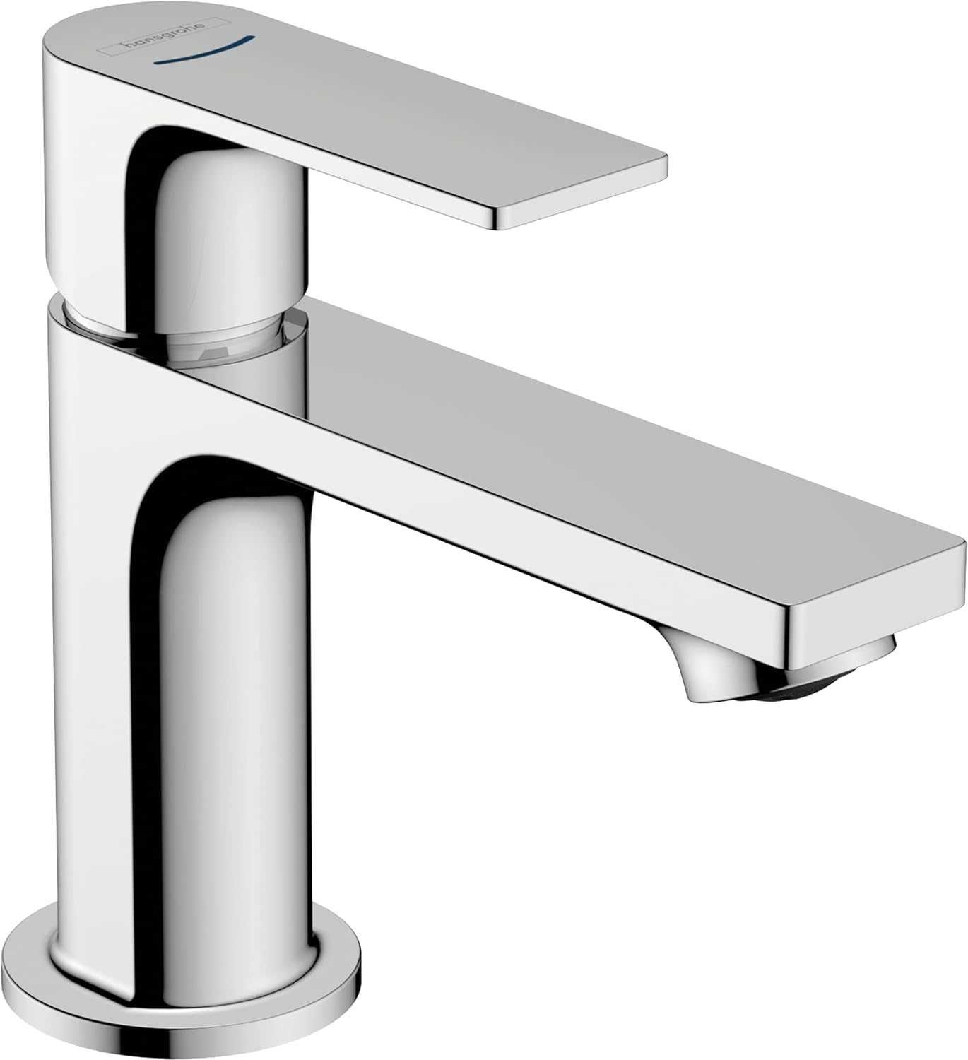 Bateria umywalkowa stojąca Hansgrohe REBRIS E srebrny