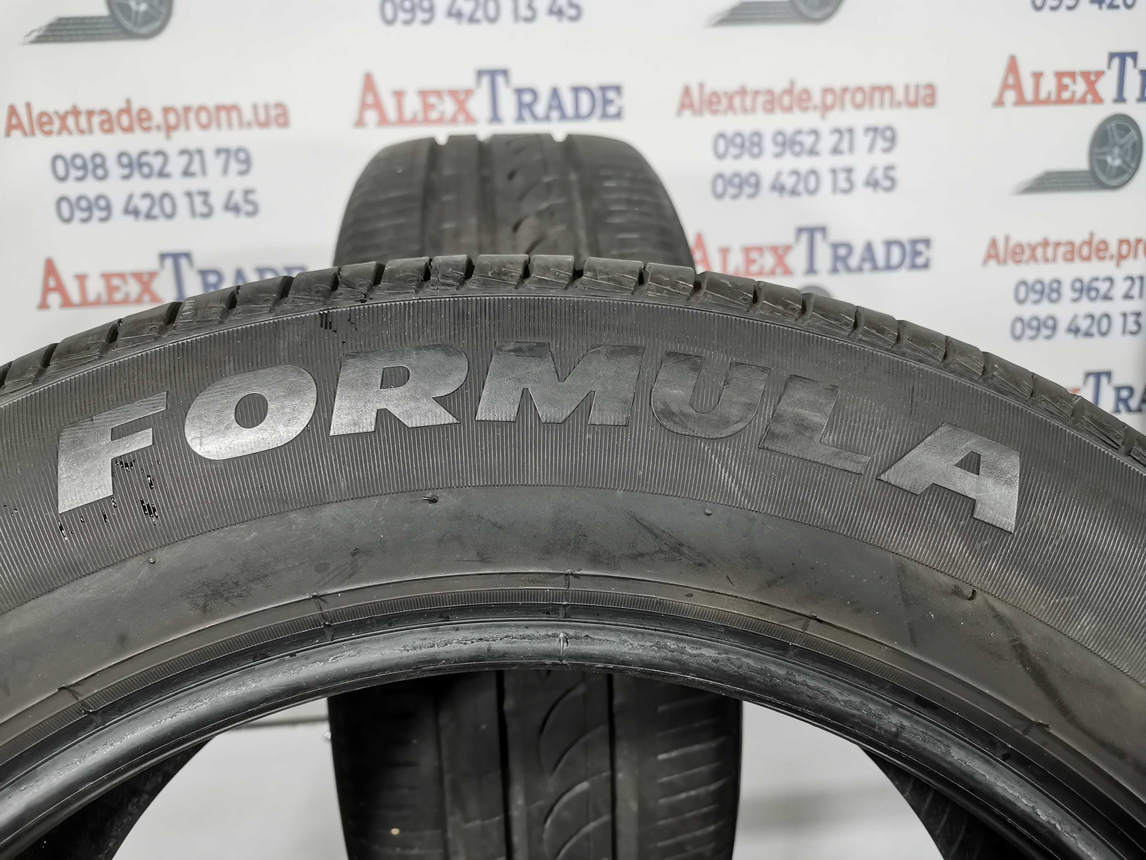 2 шт. 225/55 R17 Energy Formula літні шини б/у, 6,5 мм