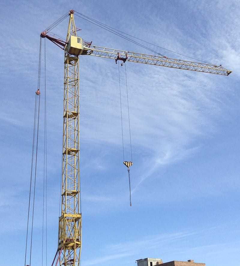 Послуги баштового крана КБ-403, ексковатора JCB 3CX, навантажувача