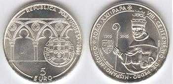 Portugal moeda Comemorativa 5 euros ou 5,00 prata, veja sff