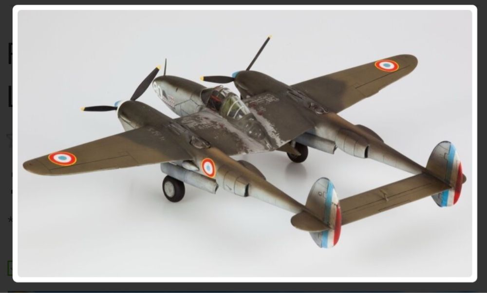 RS MODELS 92278 samolot F-5A LIGHTNING model 1/72