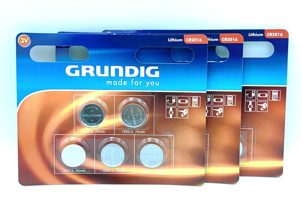 Zestaw 5 baterii litowych Grundig®  CR2016