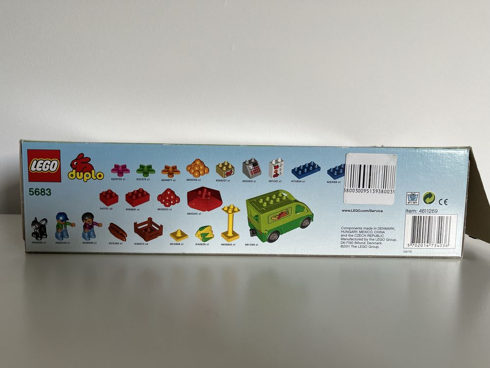 LEGO Duplo 5683 Warzywniak, komplet, pudełko, 2011