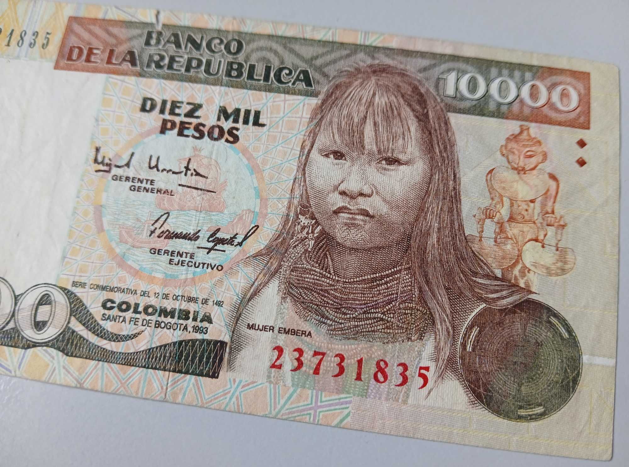 Nota 10000 Pesos - Colombia