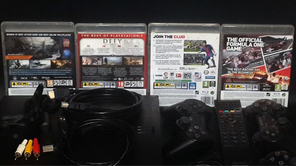 Приставка Sony PlayStation 3 Slim | PS3 / 250GB/ Офіційна/Без втручань