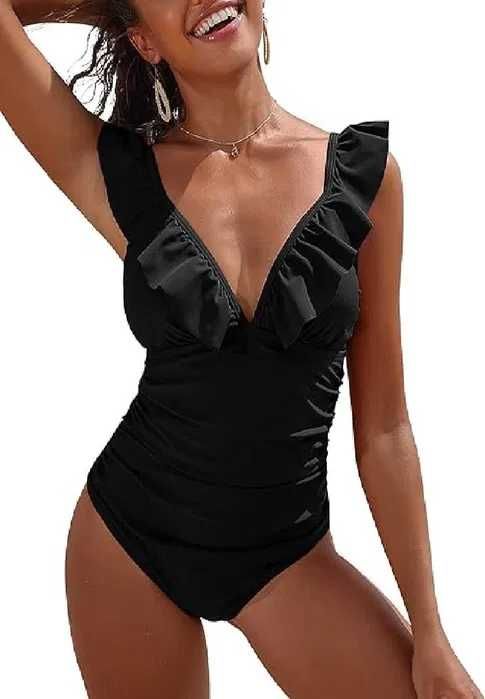 Nowy damski strój kąpielowy/bikini /jednoczęściowy /czarny !S! 4427-CZ