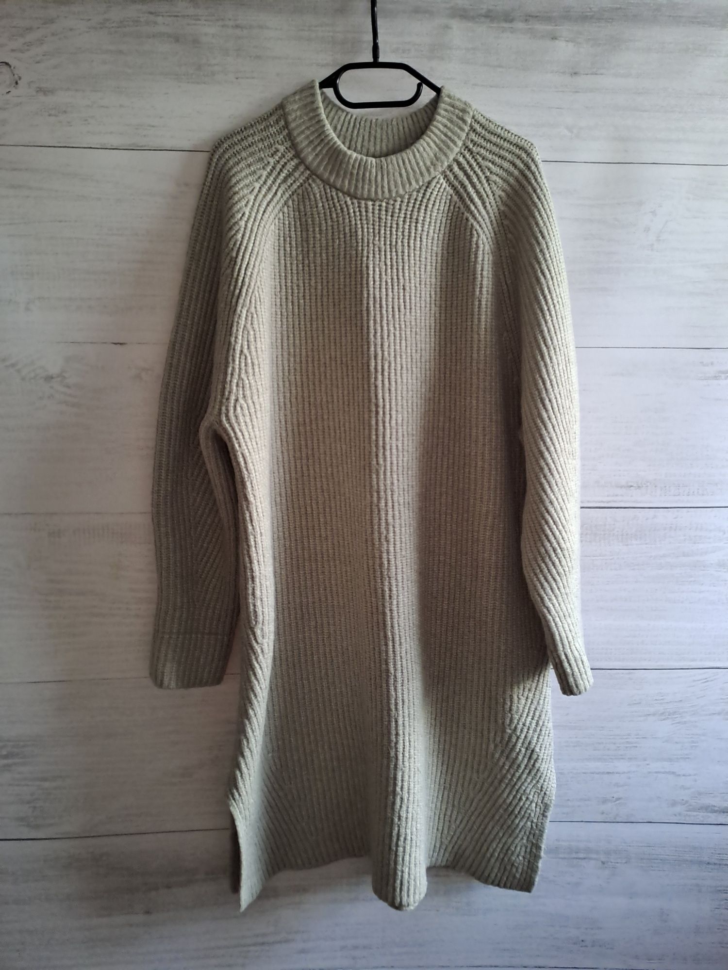 Długi sweter sukienka H&M M 38 L 40