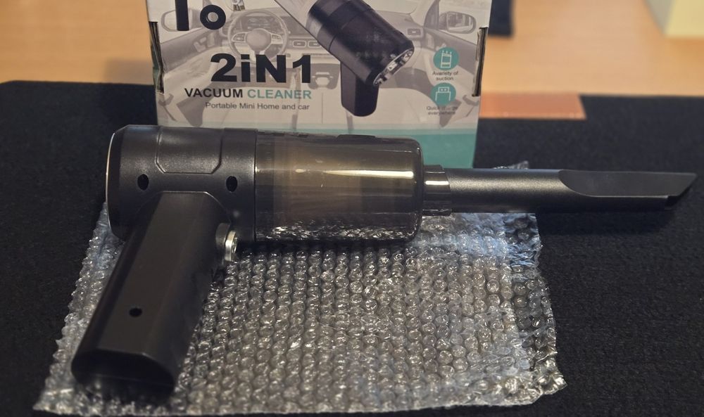 Aspirador e insuflador 2 em 1 Pequeno a bateria NOVO;