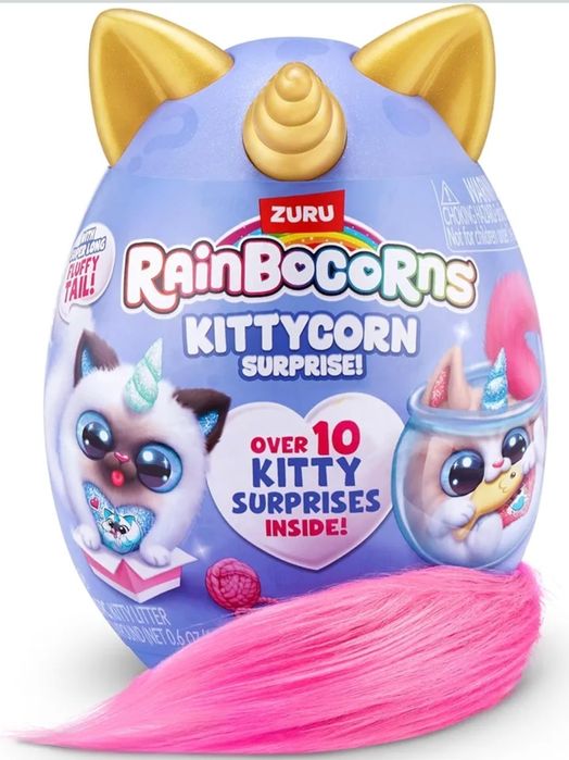 Новая мягкая игрушка Rainbocorns Kittycorn Surprise Series 3 di ZURU