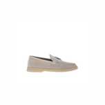 Лофери  Loro Piana Summer Charms Walk Loafer Suede Pearl Gray