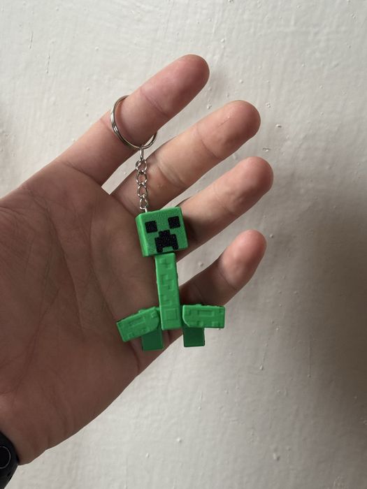 Іграшка Крипер у вигляді брелка з майнкрафт/minecraft