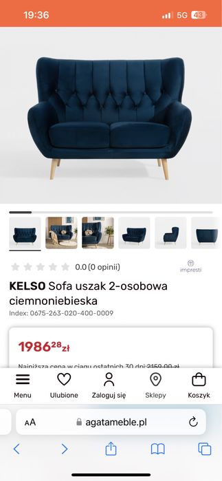 2 osobowa i 3 osobowa sofa