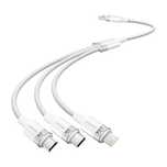 Kabel Usb 2.0 A Do 3W1 3A Vention Ctpwg 1.5M (Biały)