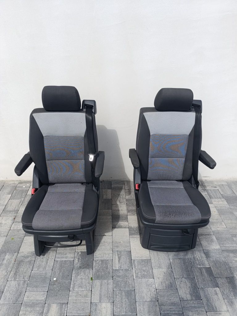Fotele obrotowe 2 rząd VW t5 t6 multivan