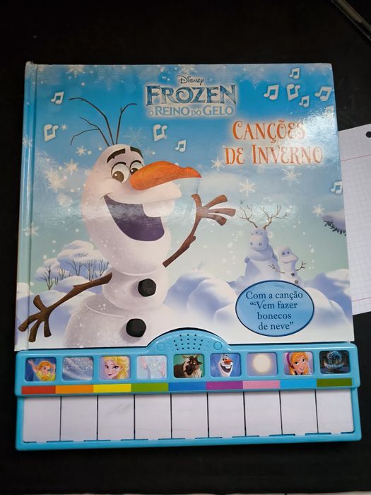 Livro / piano Frozen canções do inverno