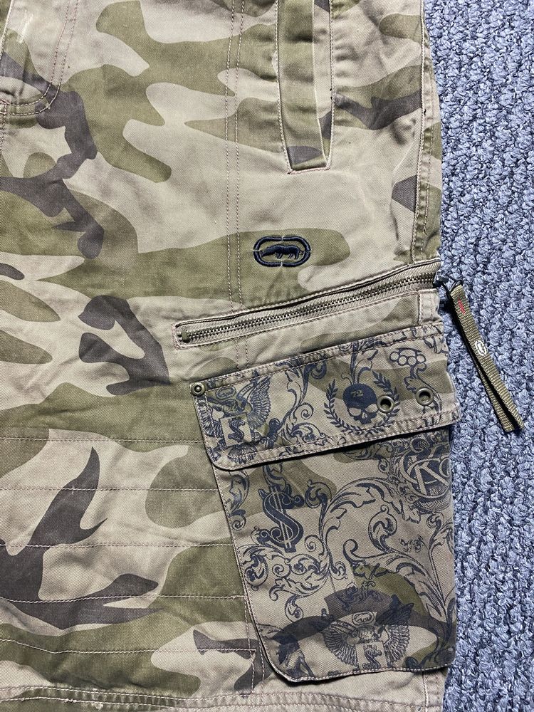 Шорти карго ecko unltd camo sk8 y2k rap широкі