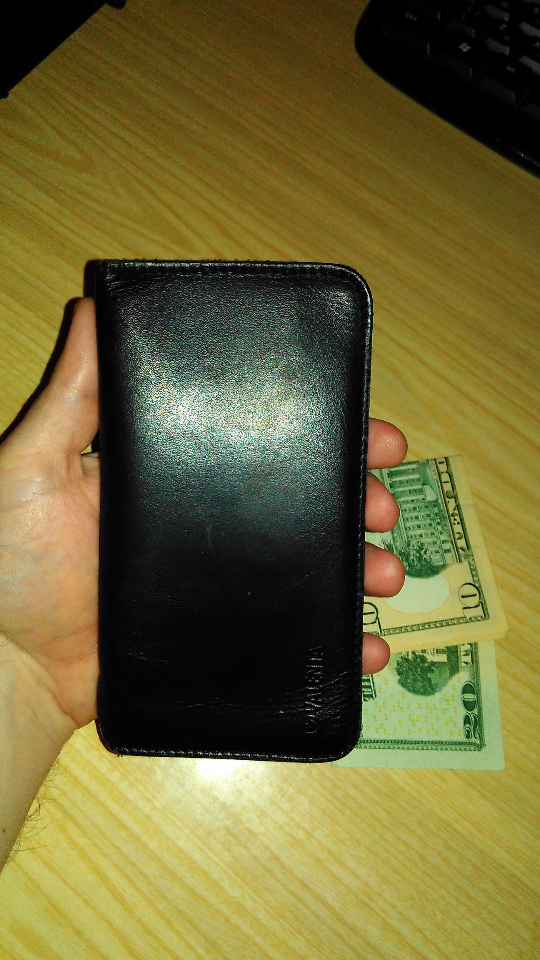 Портмоне кошелёк гаманець с отделением для телефона - кожа