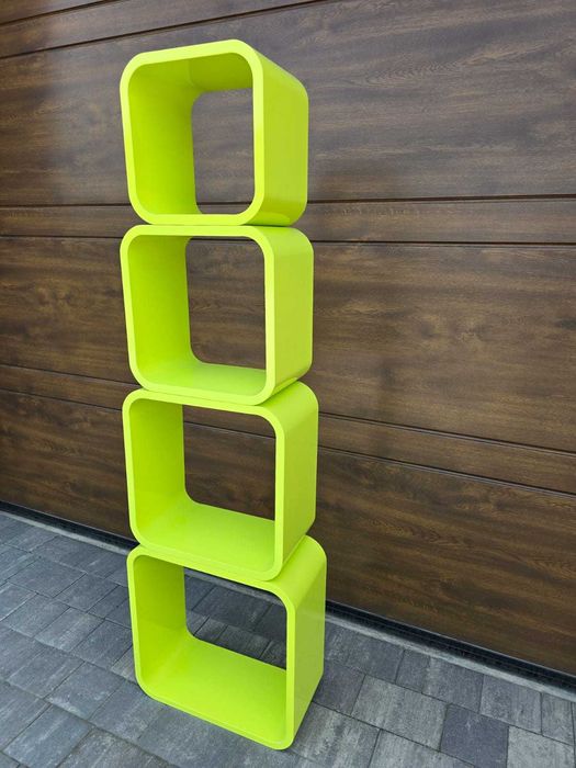 Półki Półka Wiszące Na Ścianę Design Komplet 4 sztuki