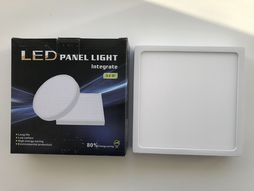 Світлодіодний LED світильник точковий накладний вбудований біле світло