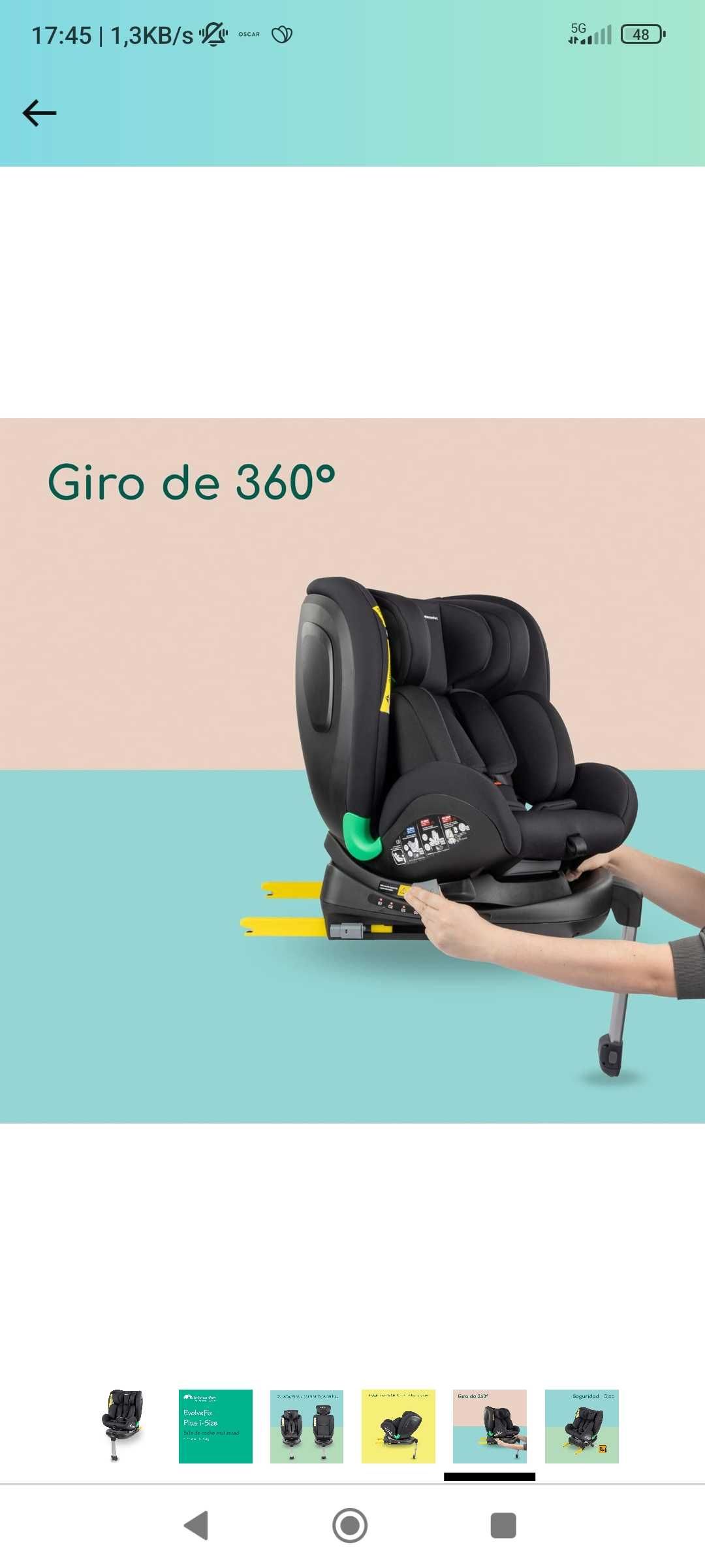 Cadeira auto 360  bebe Confort