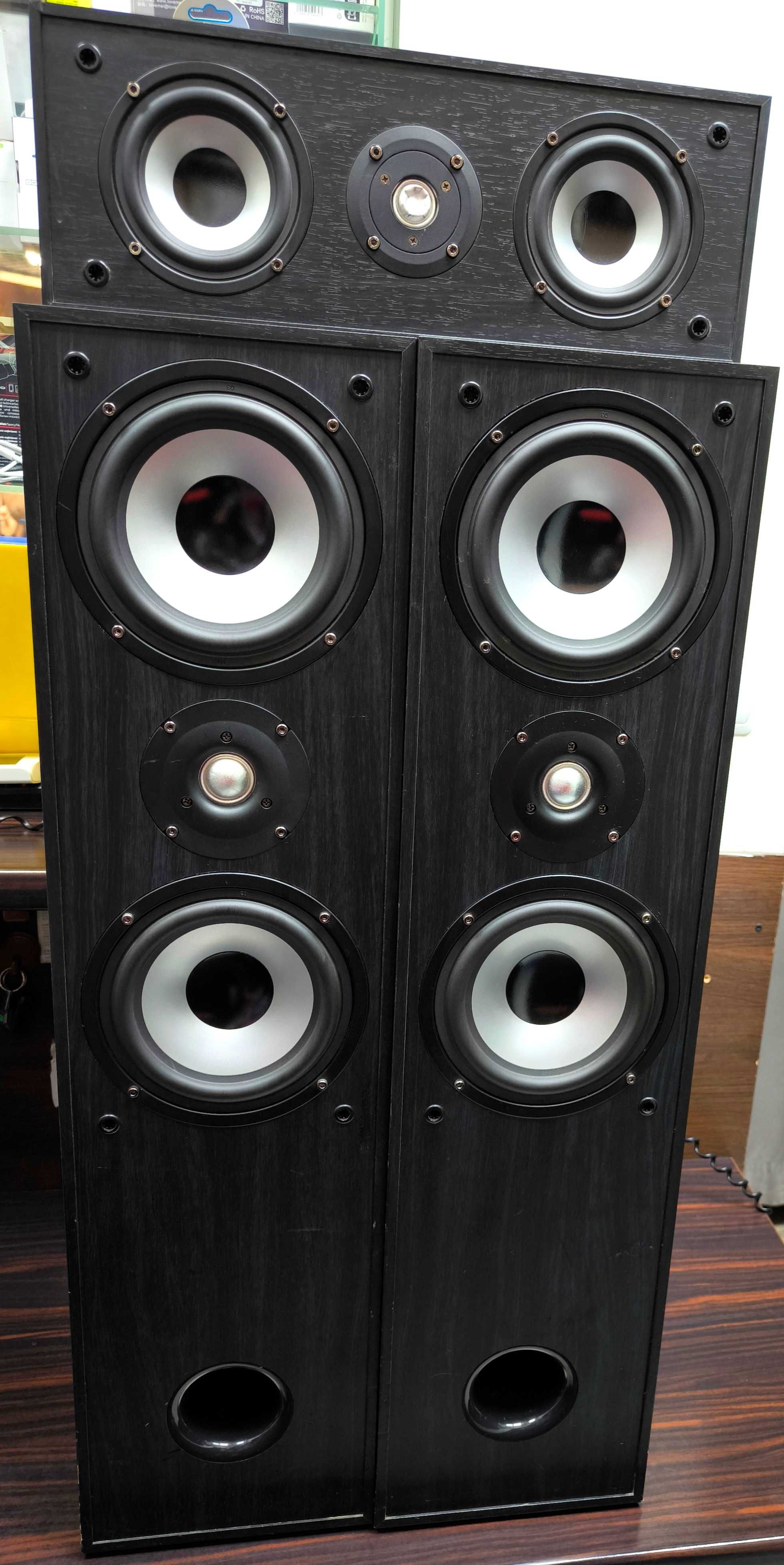 KOMPLET Kolumn/Głośników SVEN AUDIO HP-530T 2x120W+90W Centralny+Kable