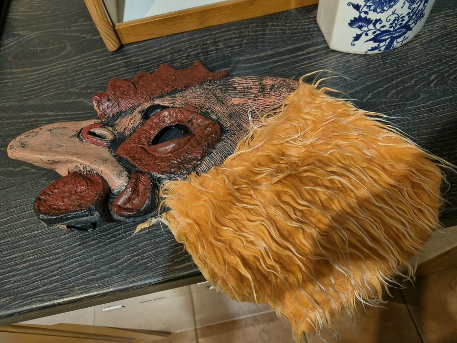Sprzedam używaną maskę lateksową kogut na imprezy
