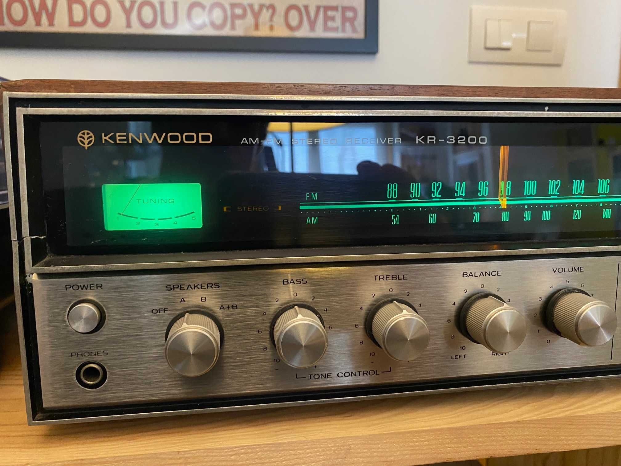 Vintage Stereo Receiver Kenwood KR 3200