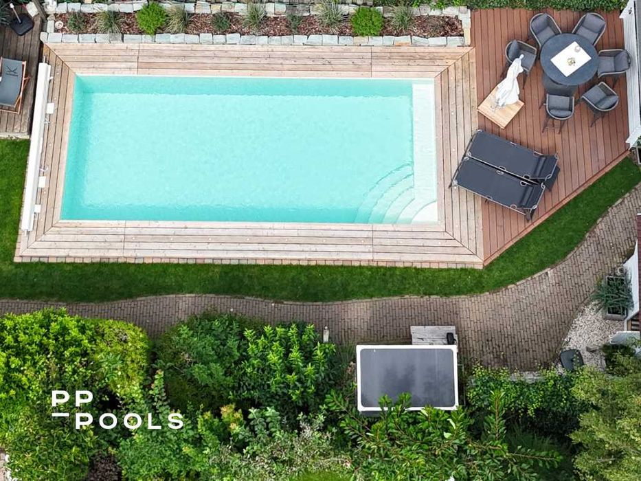 Kompletny set:Basen Skimmerowy Polipropylenowy 7,0x3,4x1,5m + technika