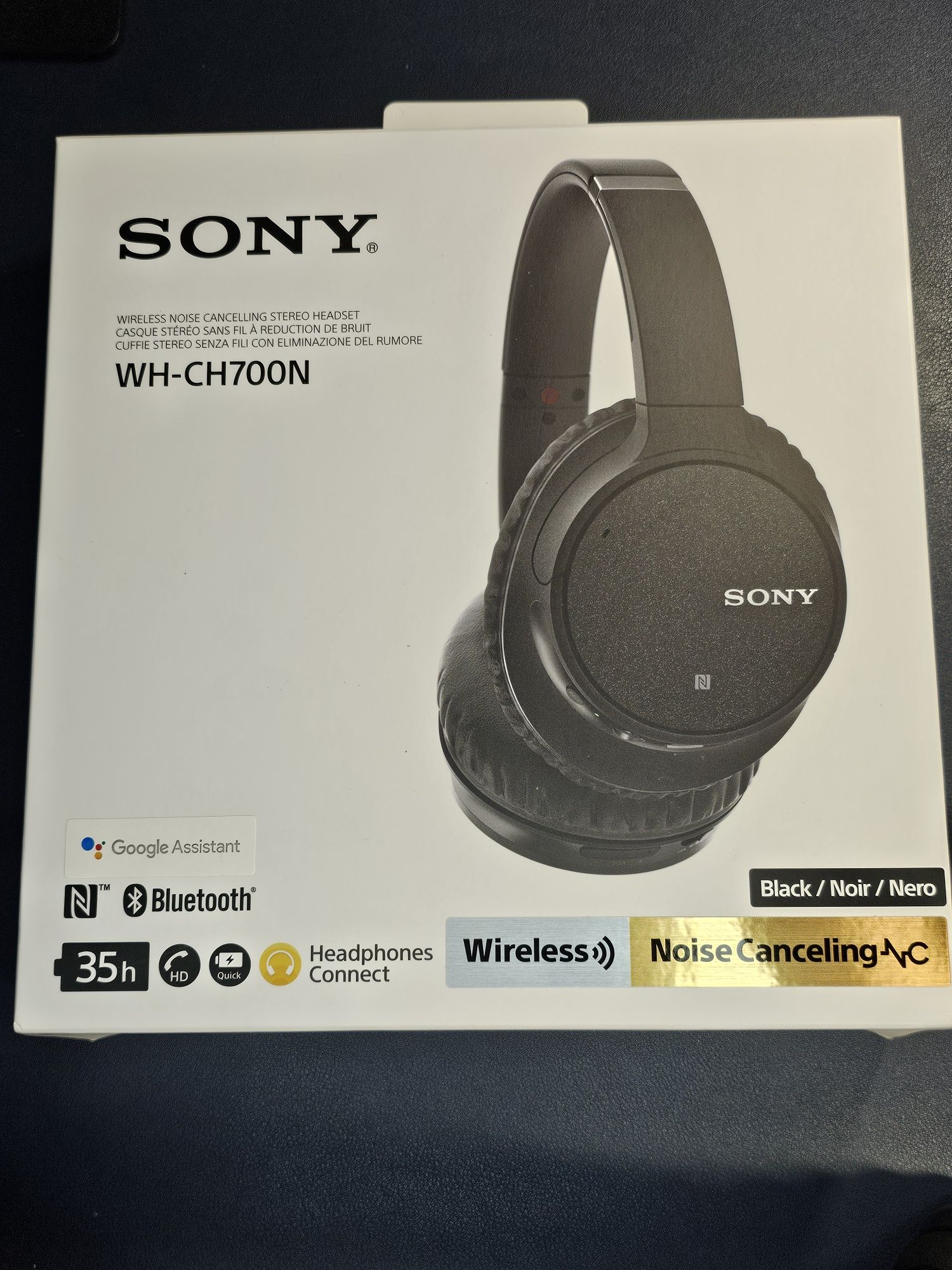 Auscultadores Bluetooth Sony WH-CH700N - Preto