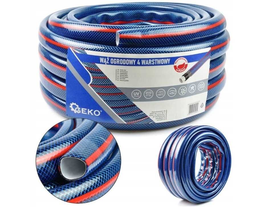 WĄŻ OGRODOWY WZMACNIANY 1" CAL 10m 20m 4-warstwowy 2044