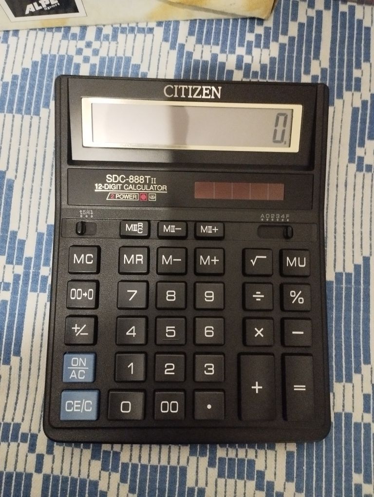 Калькулятор Citizen SDC 888T ІІ