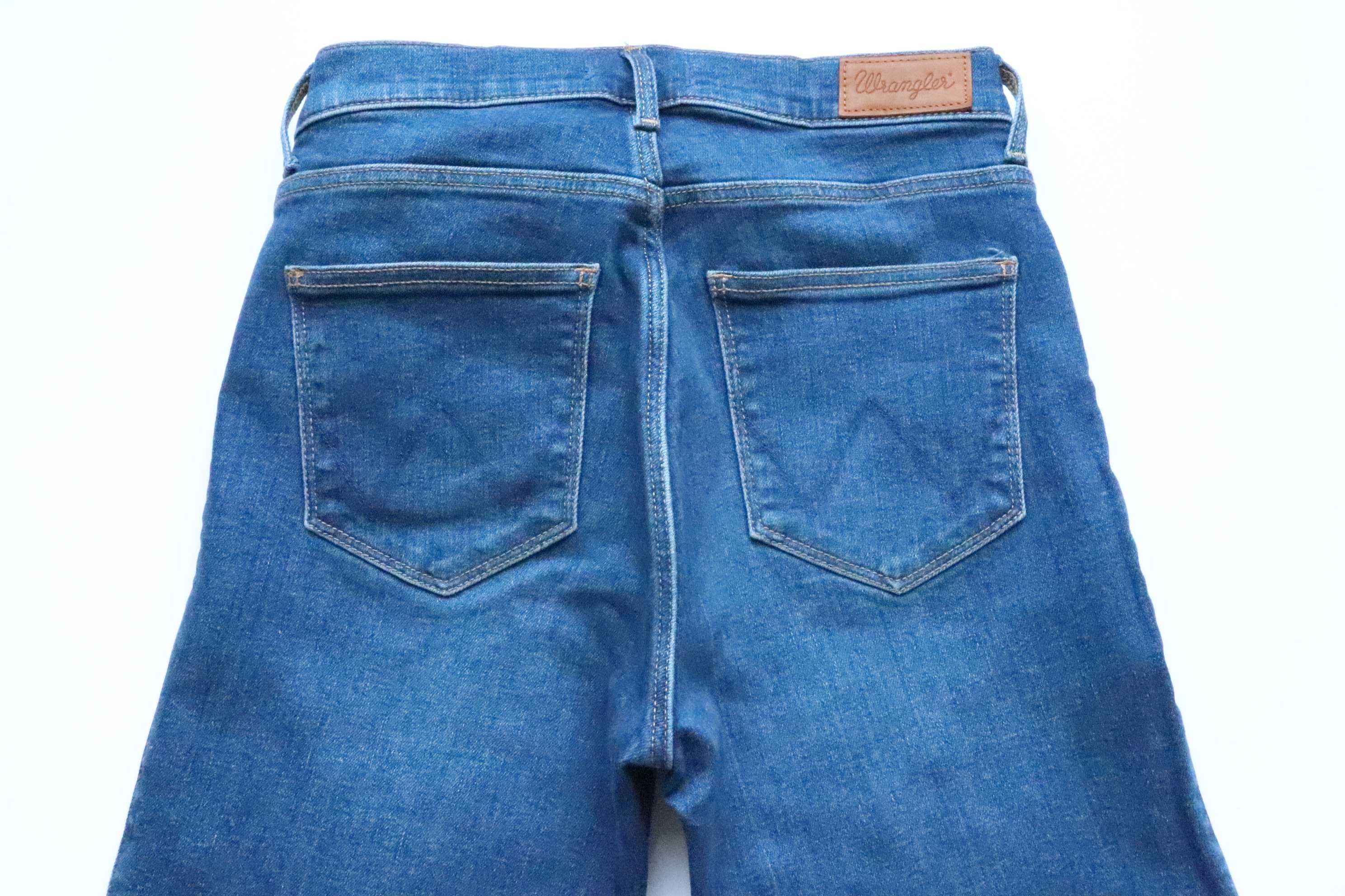 WRANGLER HIGH RISE SKINNY W26 L30 damskie spodnie jeansy jak nowe