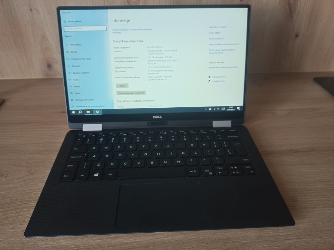 Laptop Dell XPS-9365 8GB laptop 2 in 1 dotykowy