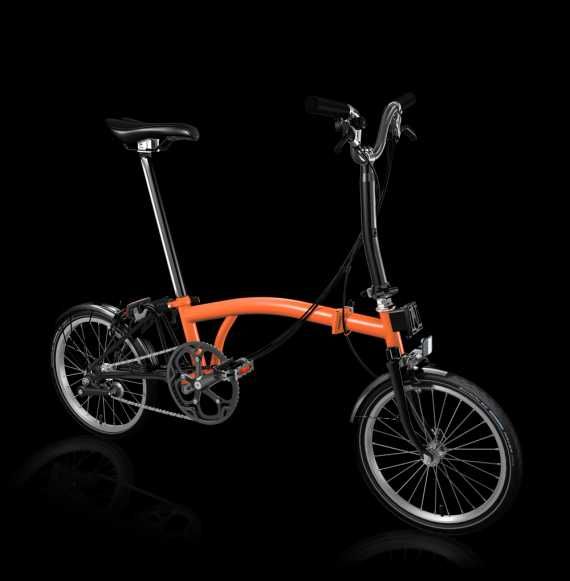 Brompton bike 2023 light orange