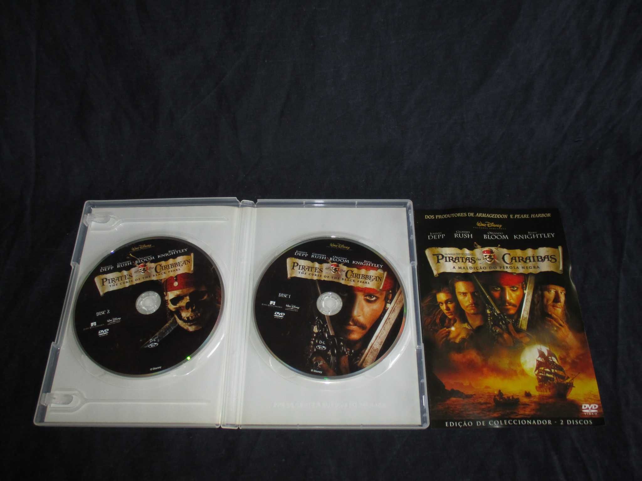 DVD Filmes Piratas das Caraíbas Edição de Colecionador Especial
