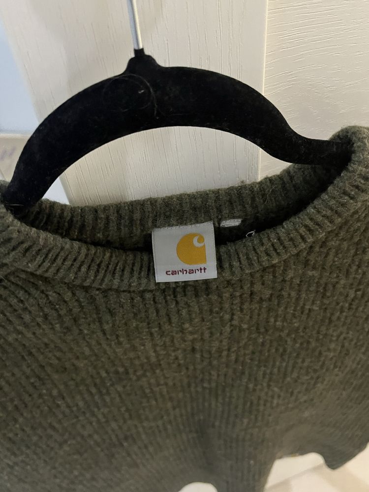 Charhart светр зелений шерстяний