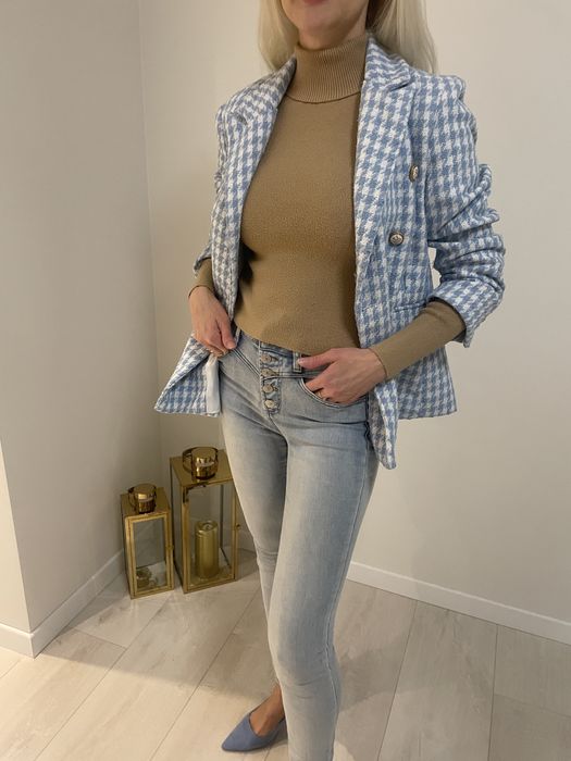 Ciepły Golf w kolorze kamelowym DeeZee 34-36