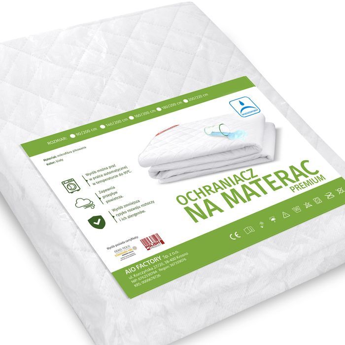 Nakładka / Ochraniacz Pikowana Ultradźwiękowo Premium 200X220Cm Biała