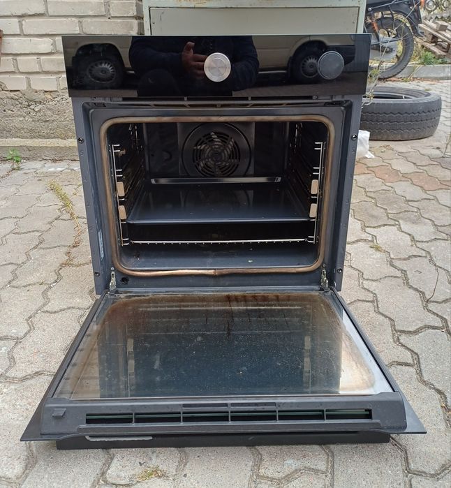 Вбудована духовка пароварка 2в1 Ikea UESP45NH піроліз чорна