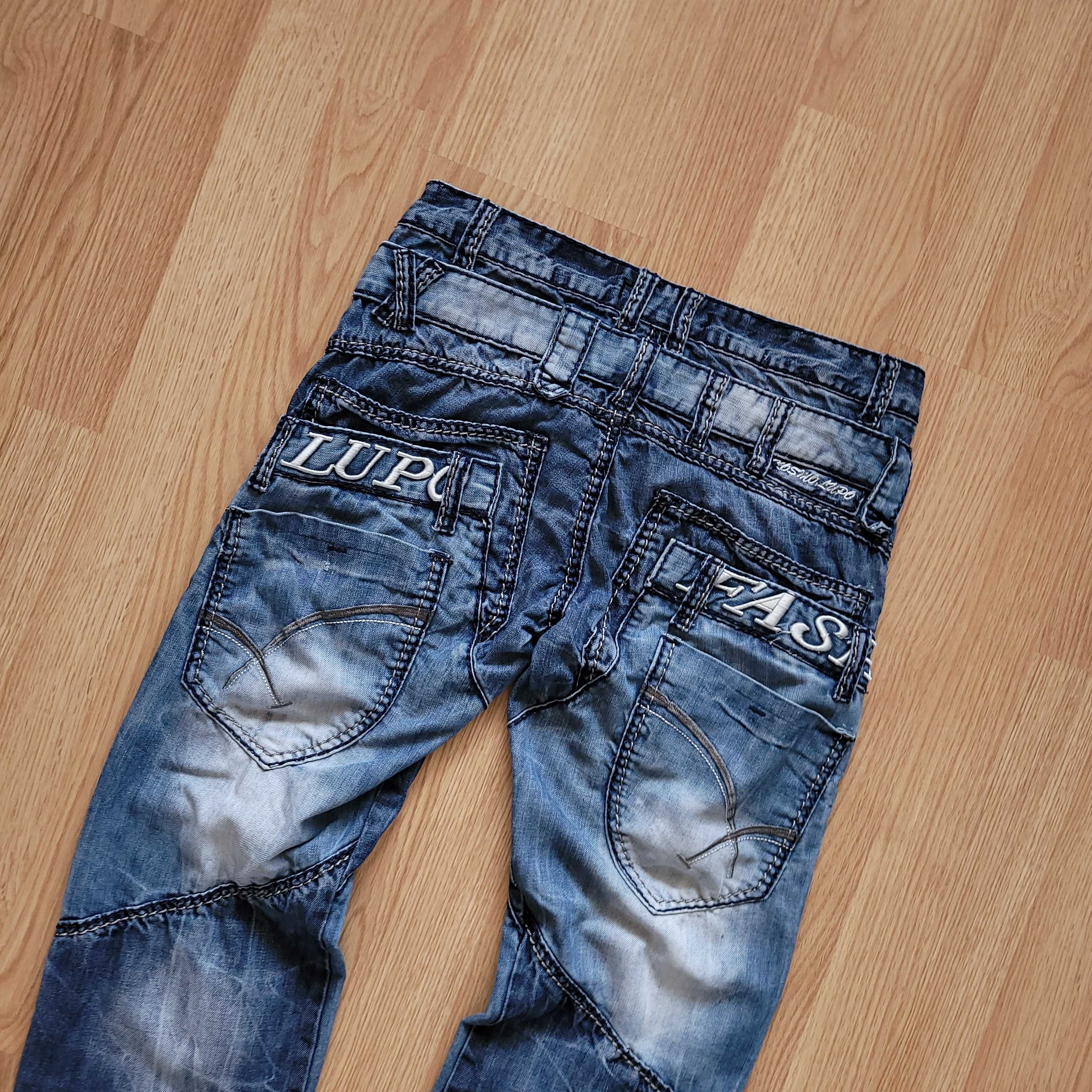 Spodnie jeansowe Kosmo&Lupo 30us japan style drip podwójny pas