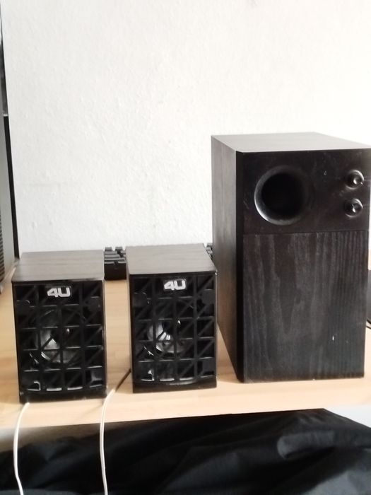 Колонки 4U E198 (2.1) — сабвуфер + 2 сателіти