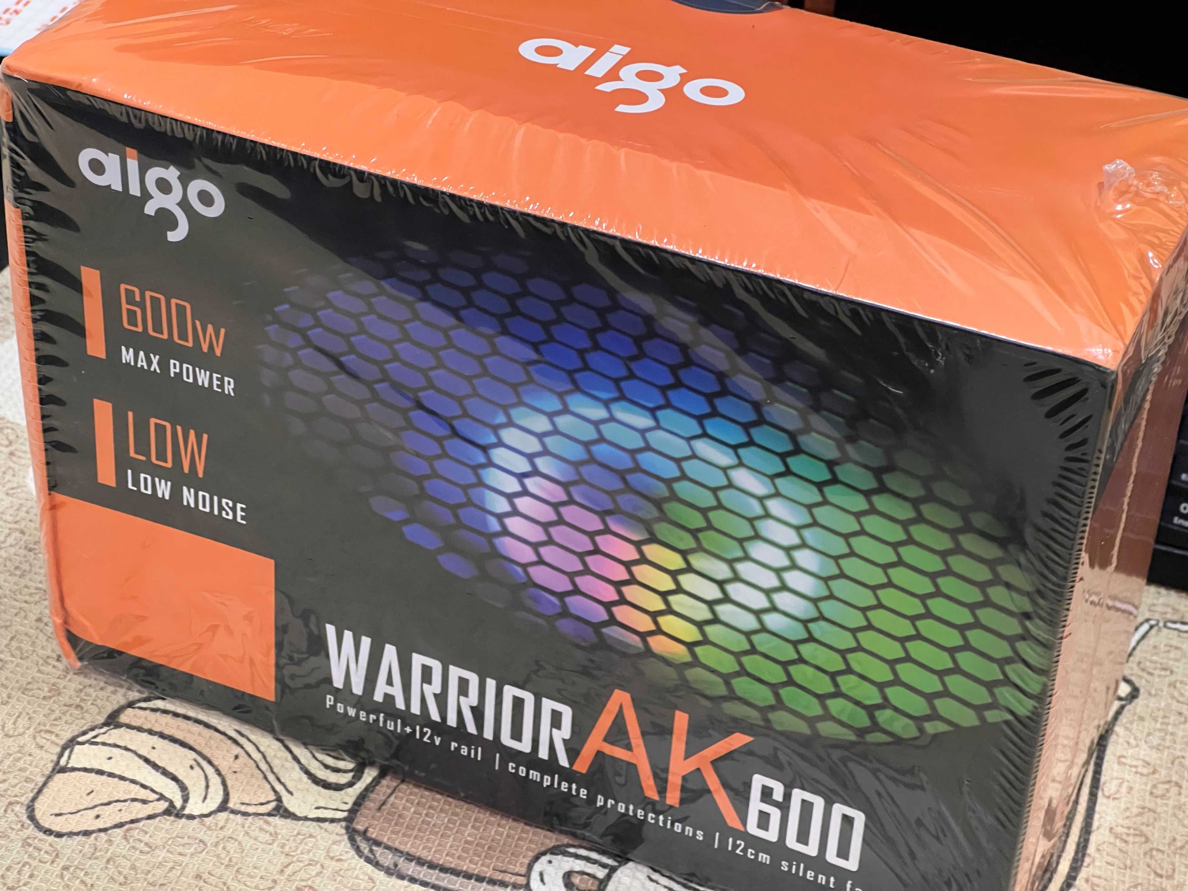 Блок живлення Aigo AK 600W PC  Gaming Quiet 120mm RGB Fan блок питания