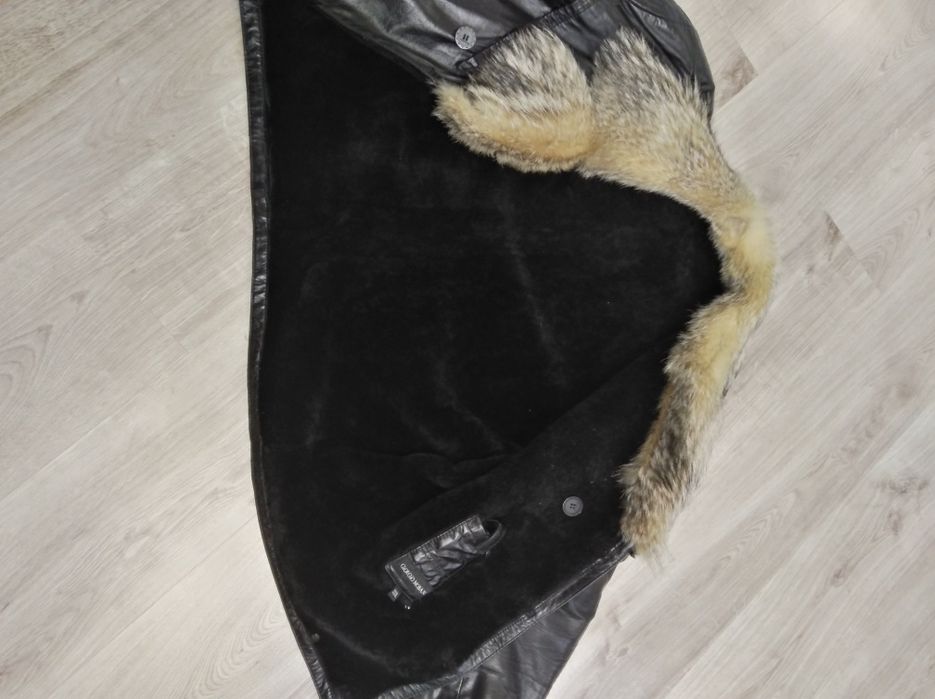 Куртка-дубленка теплая
